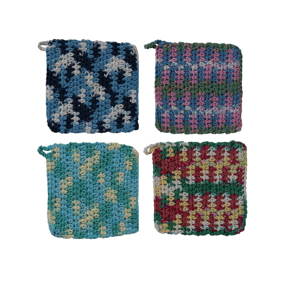 Cotton Crocheted Pot Holders   8.0\