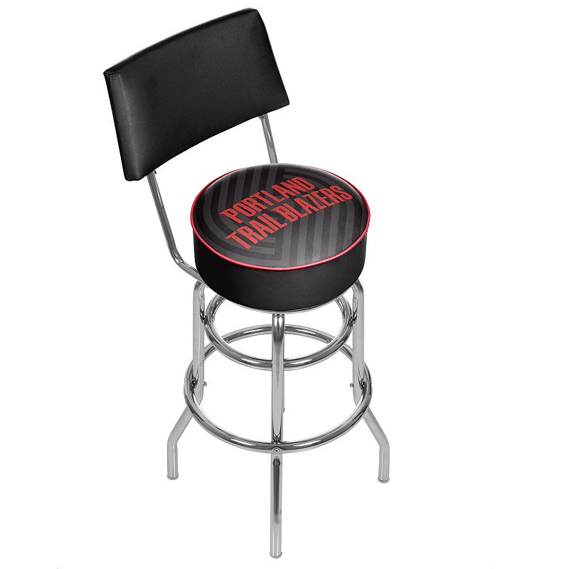 Portland Trail Blazers Padded Swivel Bar Stool with Back