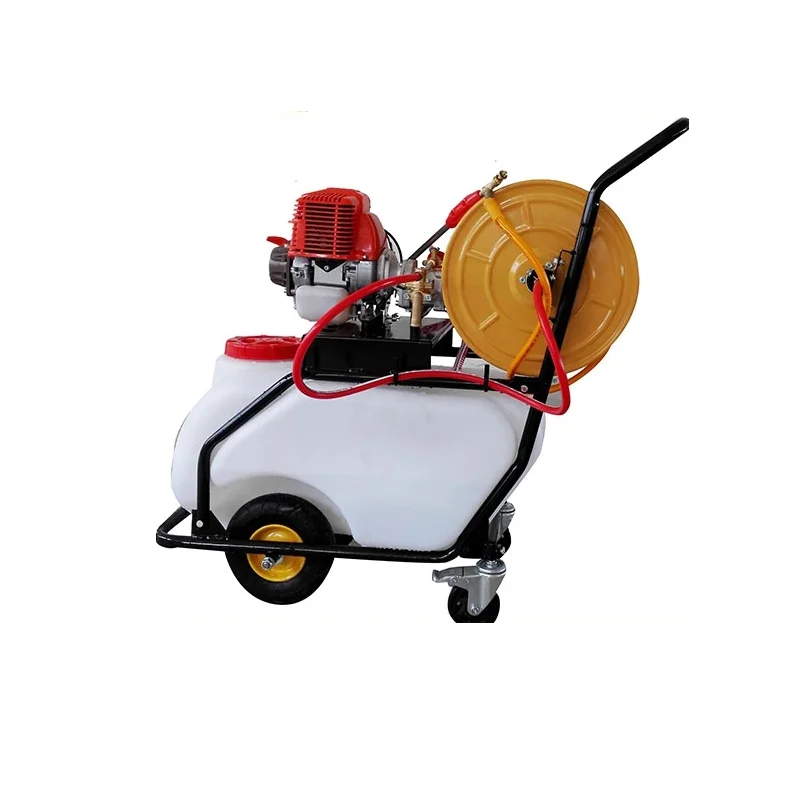 High Pressure Agricultural Power Sprayer with Trolley and Hose Reel