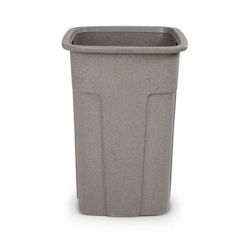 Toter Slimline 50 Gal. Graystone Square Trash Can SSC50-01GST