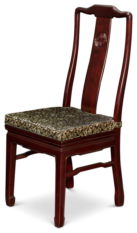 Rosewood Longevity Design Chair   Asian   Dining Chairs   by China Furniture and Arts  Houzz