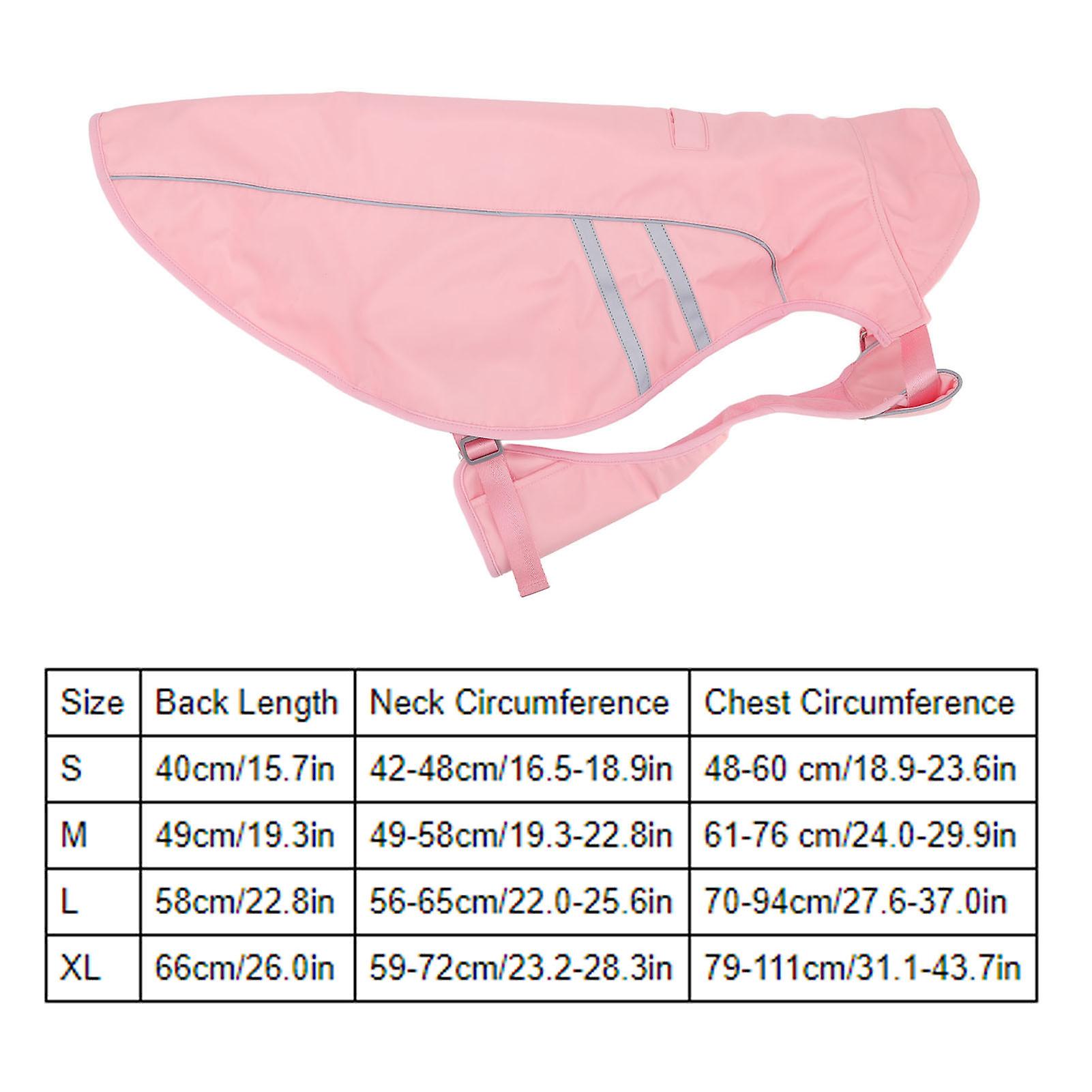 Dog Raincoat Waterproof Windproof Dog Jacket With Reflective Strip And Back Opening Design Comfortable Dog Rain Vest For Wet Rain Weather[x-large]