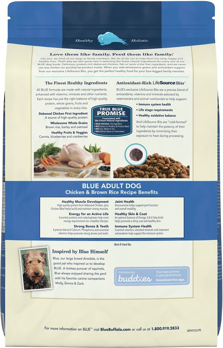 Blue Buffalo Life Protection Formula Adult Chicken and Brown Rice Recipe Dry Dog Food