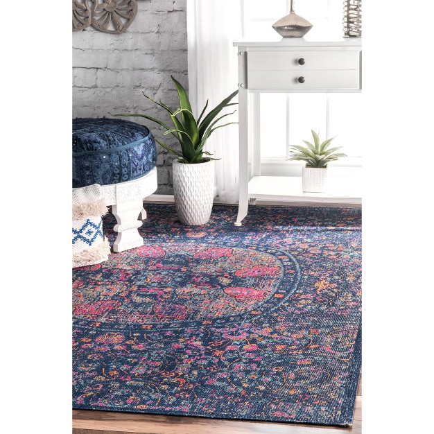 Nuloom Celina Floral Mandala Area Rug