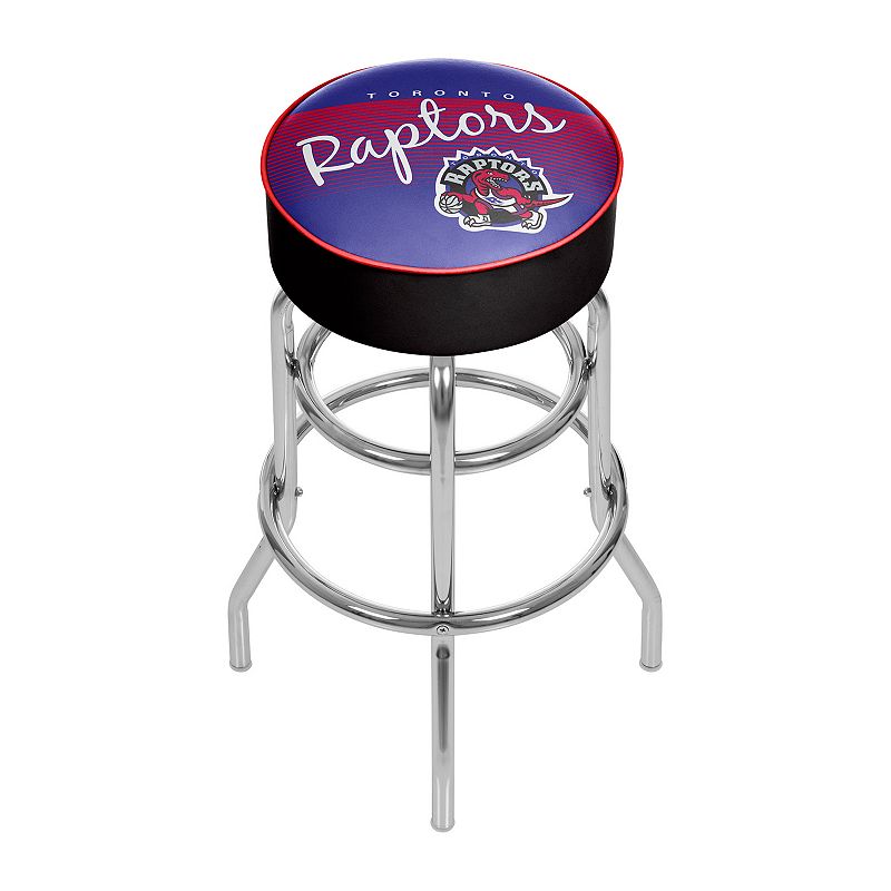 Toronto Raptors Hardwood Classics Padded Swivel Bar Stool