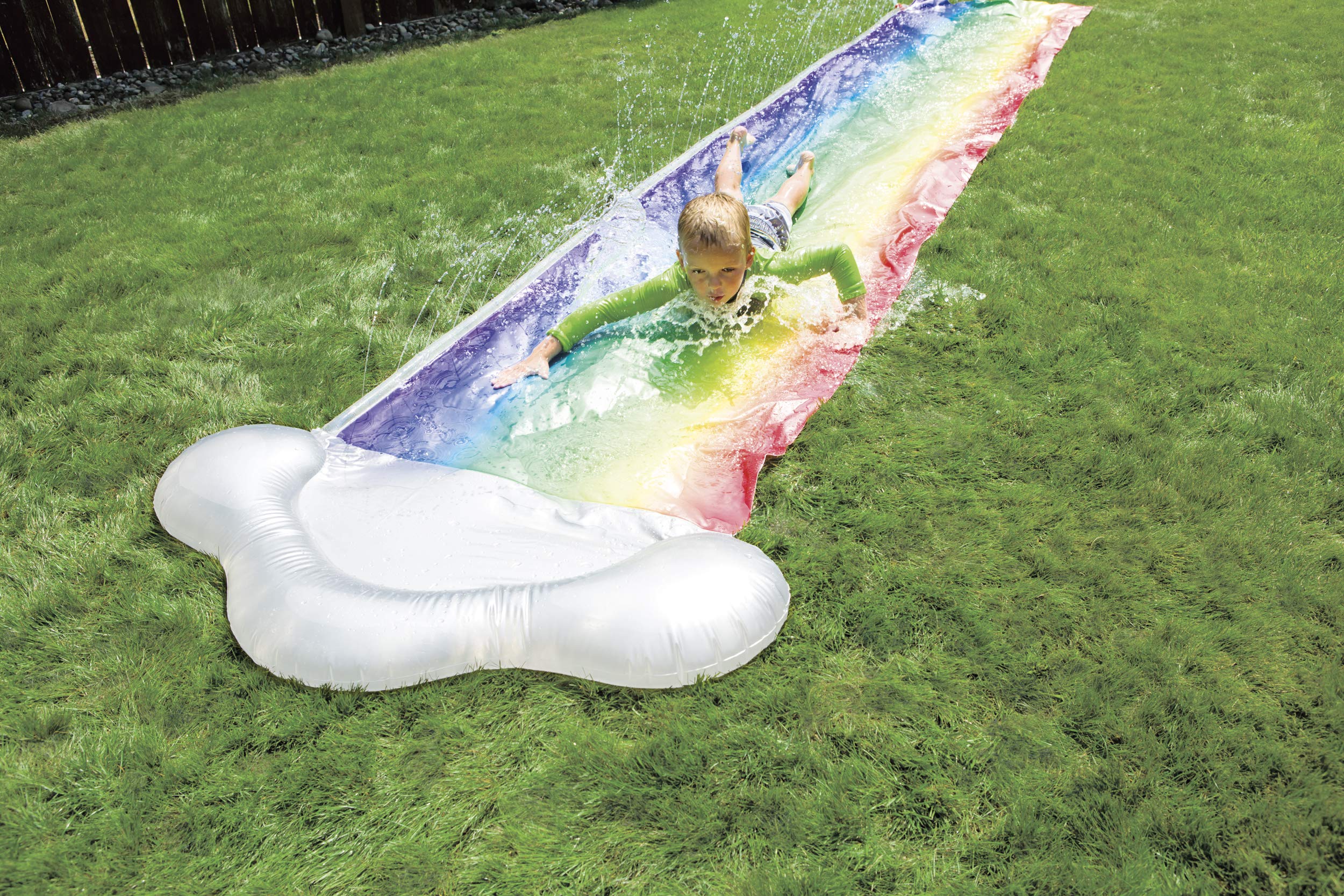 Toysmith Dash N' Splash 16' Rainbow Water Slide