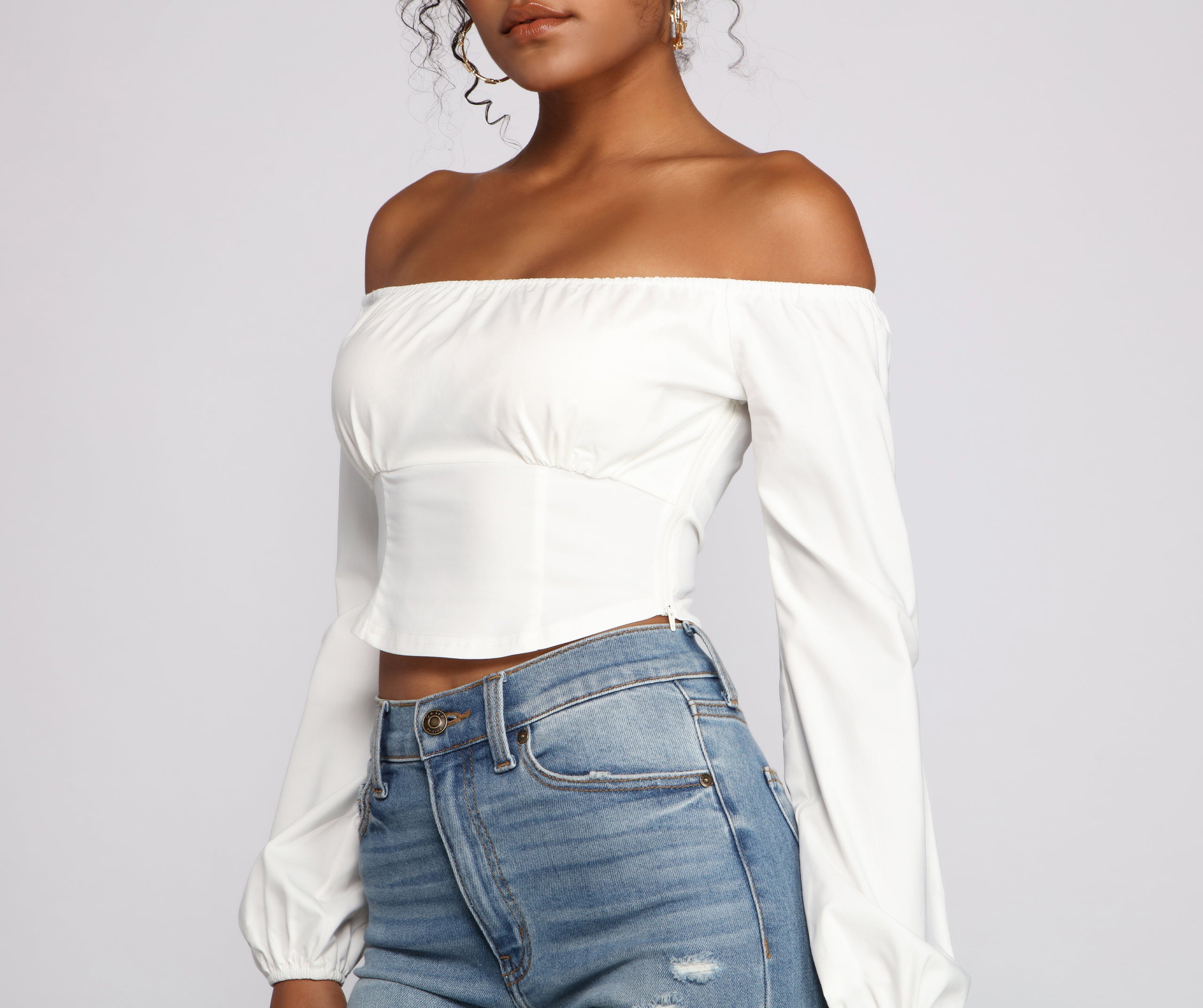 Chic Trends Cropped Corset Top