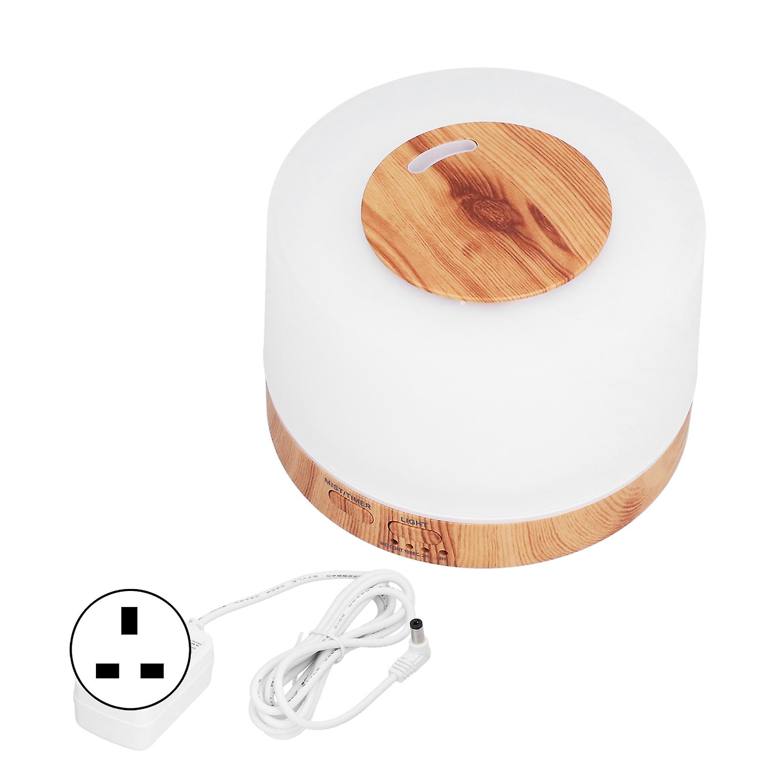 300ml Air Humidifier Wood Grain Aroma Diffuser With Color Changing Led Light For Home 100240vuk Plug