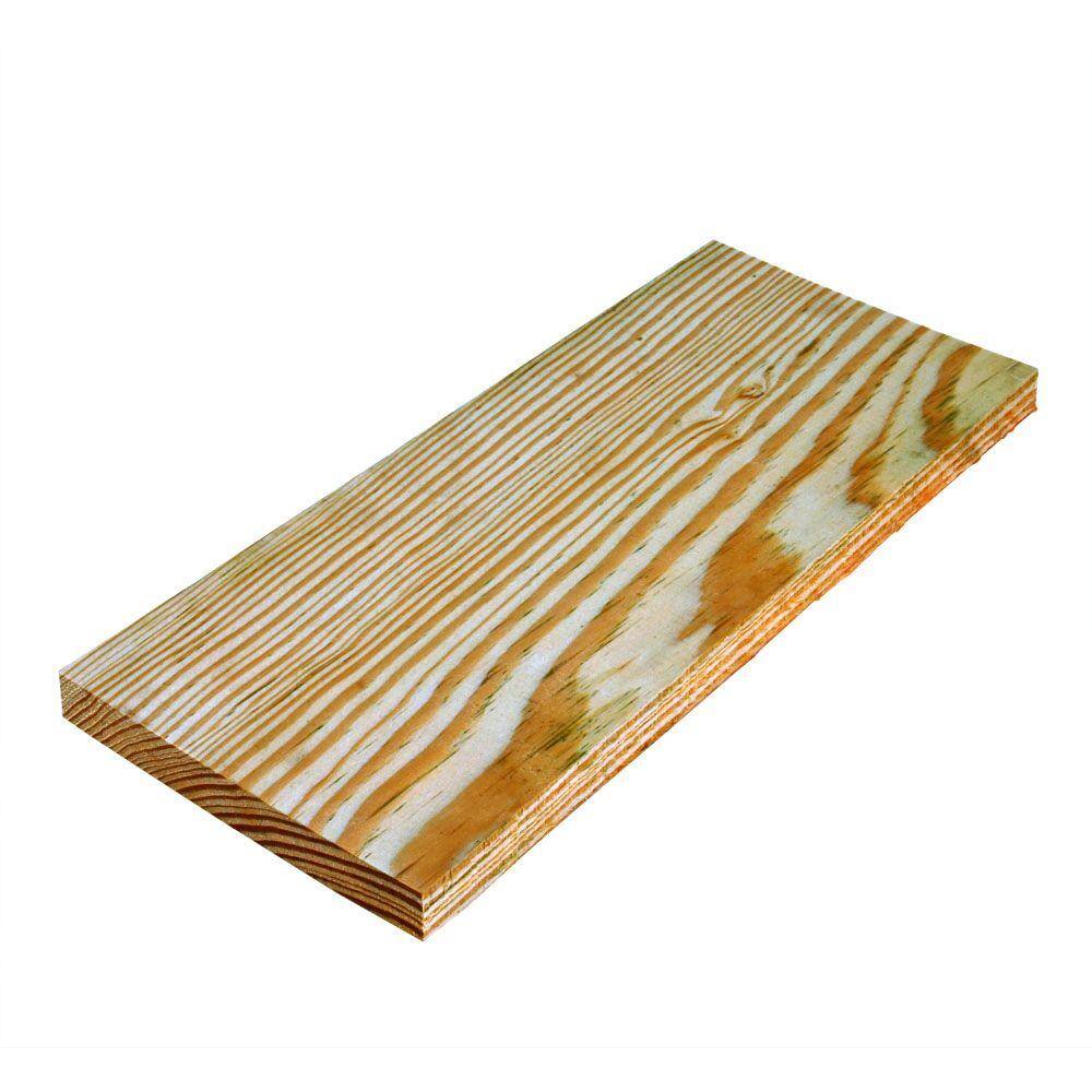 WeatherShield 1 in. x 6 in. x 12 ft. Appearance Grade Pressure Treated Ground Contact Southern Pine Lumber 1331255