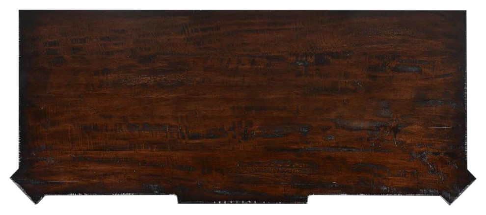 Chest St Denis Dark Rustic Pecan Wood Old World Distressed Soft Glide   Transitional   Accent Chests And Cabinets   by EuroLuxHome  Houzz