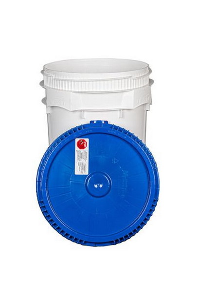 BASCO 1748 10.7 Gallon Open Head Plastic Bucket   ...