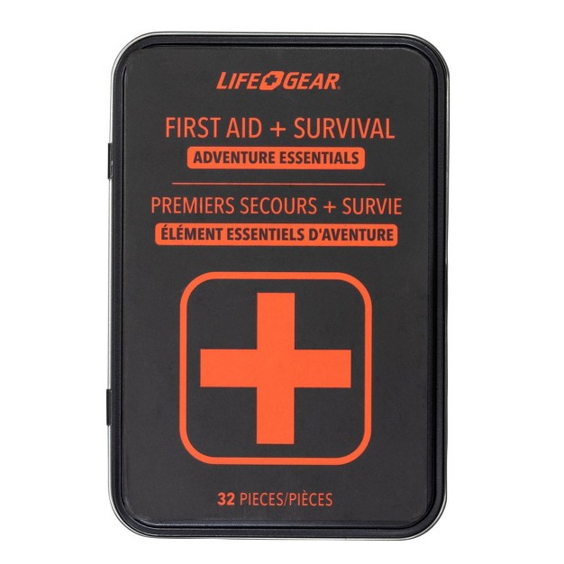 Life gear 32pc First Aid Survival Kit In Tin Case