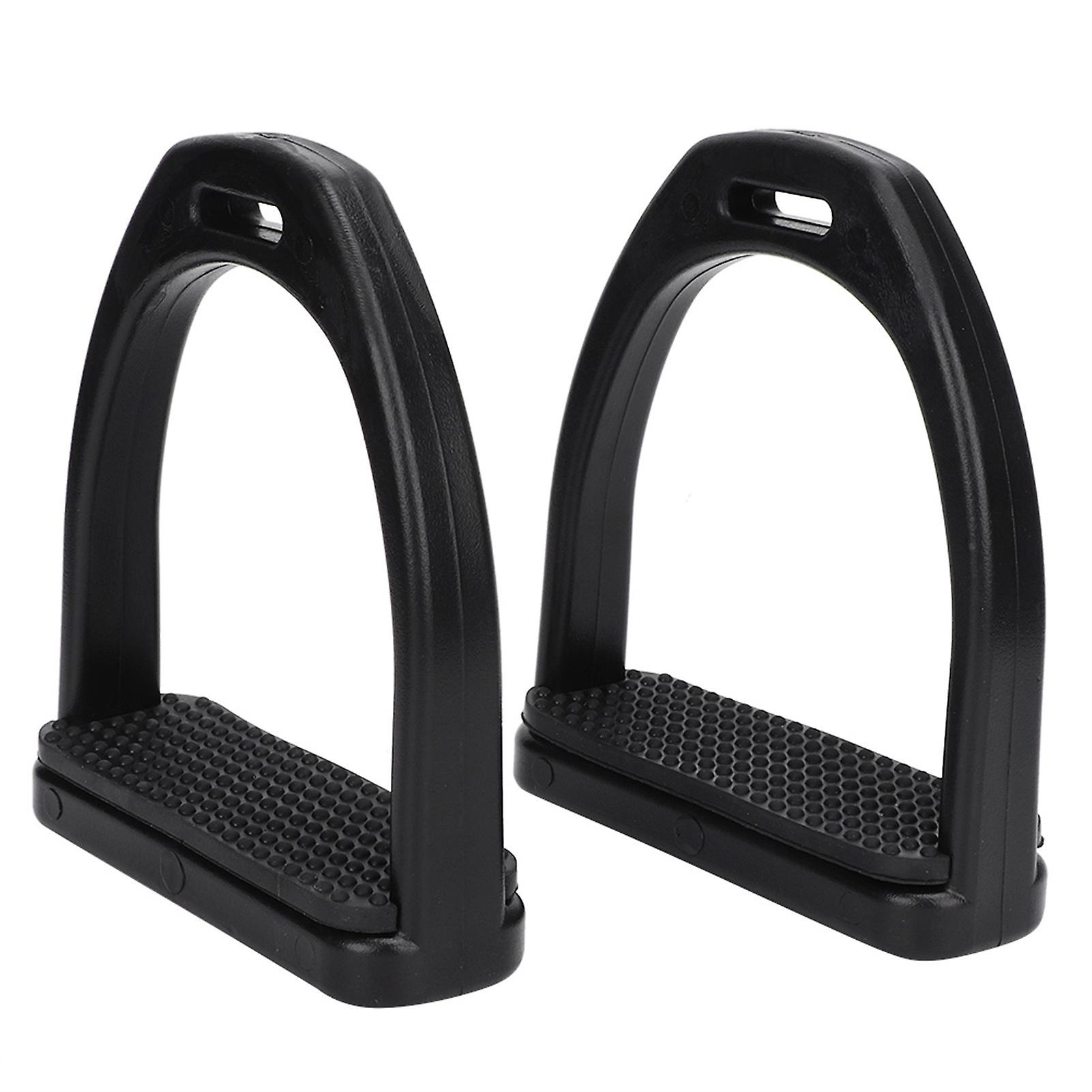 2 Pcs High Strength Plastics Stirrups With Black Non-slip Rubber Pad Horse Tool Accessories(large )