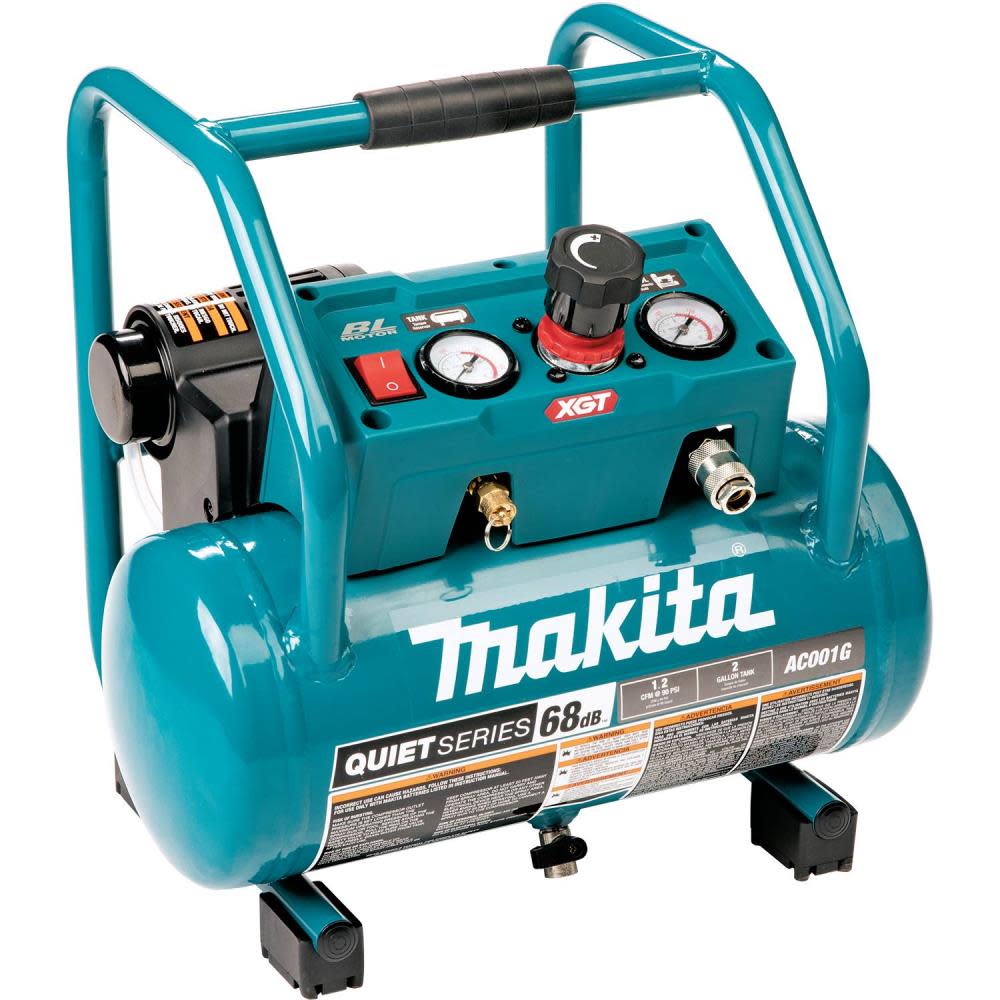 Makita 40V max XGT 2 Gallon Quiet Series Compressor Bare Tool AC001GZ from Makita