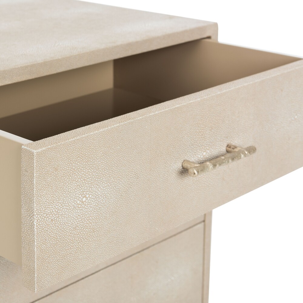 SAFAVIEH Couture High Line Collection Camden Faux Stingray Nightstand