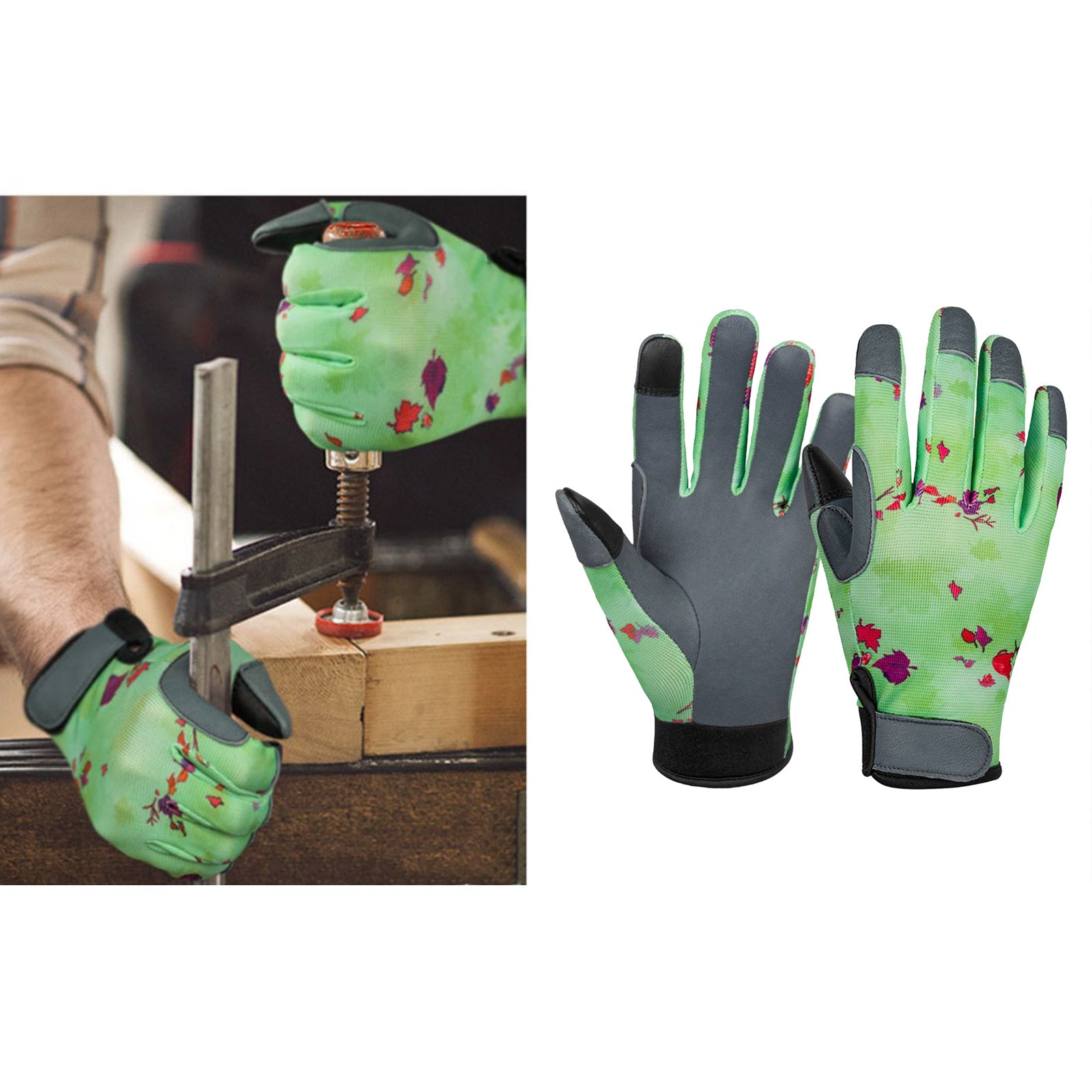 Garden Gloves Gloves Ladies Leather Outdoor Work Gloves Gifts for Women Men XL