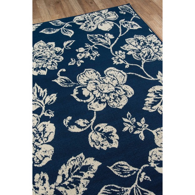 Baja Poet Accent Rug Navy Momeni