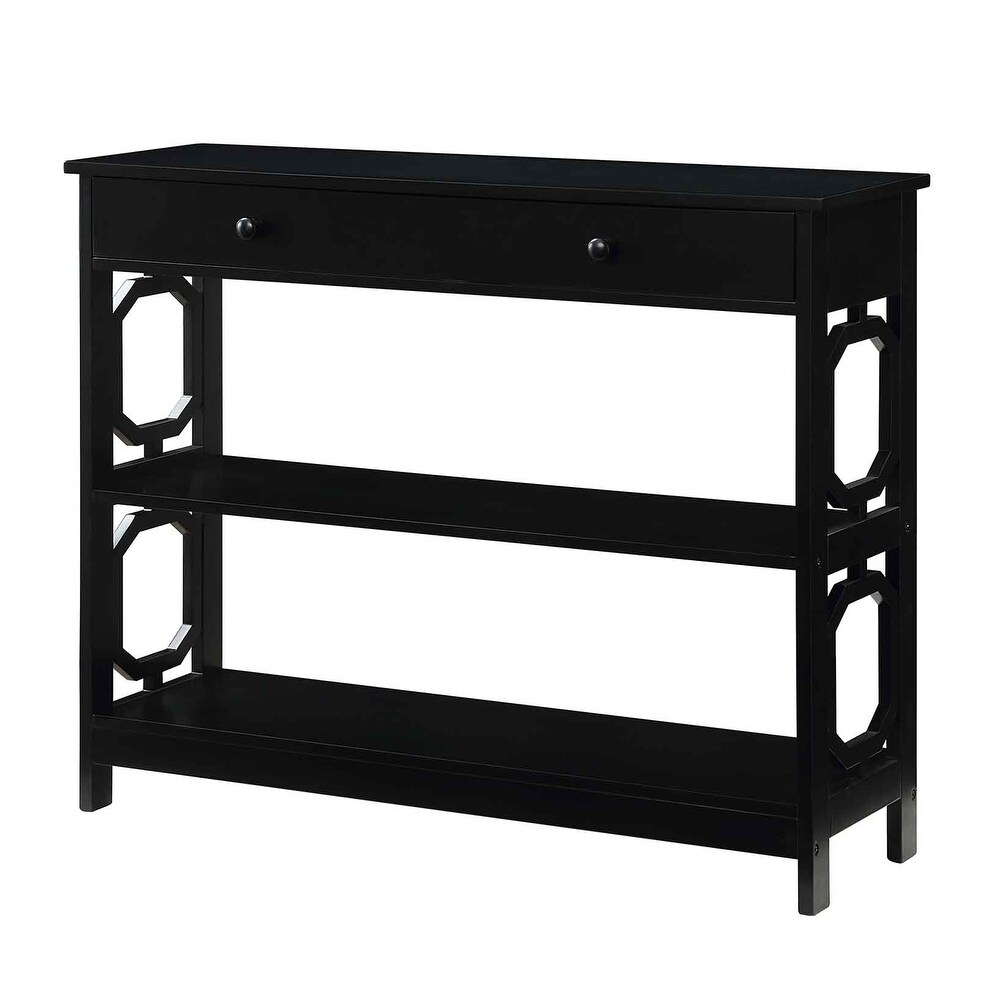 Convenience Concepts Omega 1 Drawer Console Table with Shelves