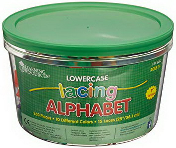 Learning Resources LER6402 Lowercase Lacing Alphab...