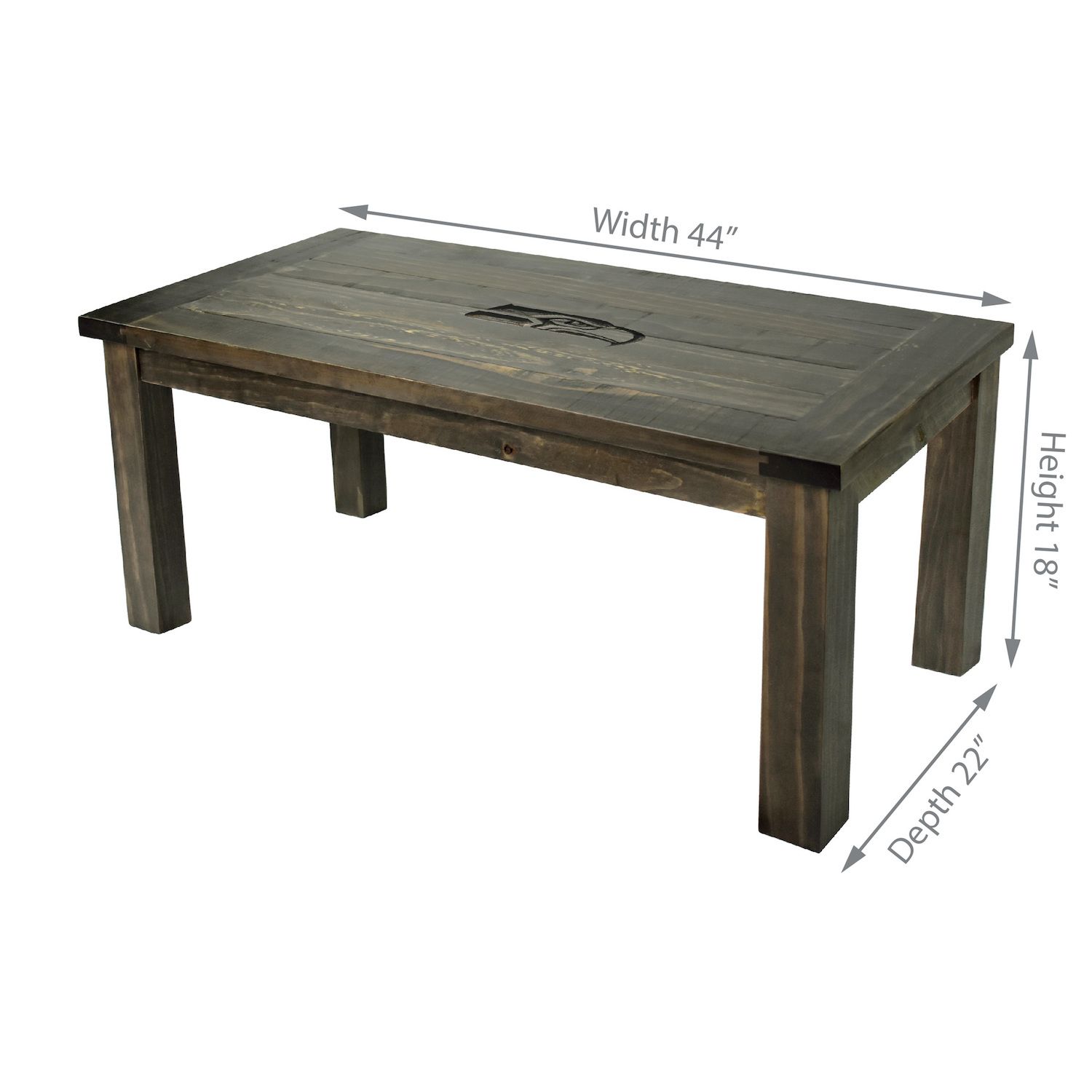 Seattle Seahawks Reclaimed Coffee Table