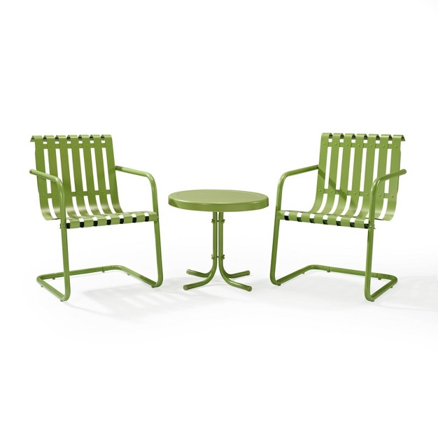 Gracie 3pc Outdoor Seating Set Pastel Green Crosley