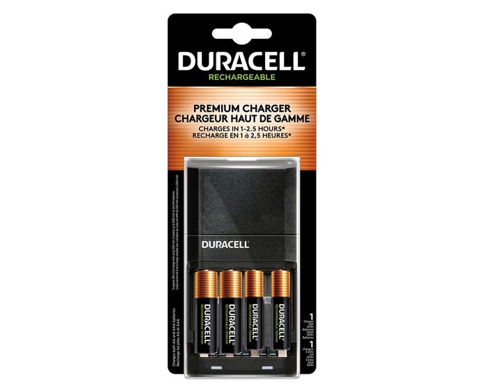 Duracell Rechargeable Ion Speed 4000 Battery Charger，  2 AA  2 AAA Batteries