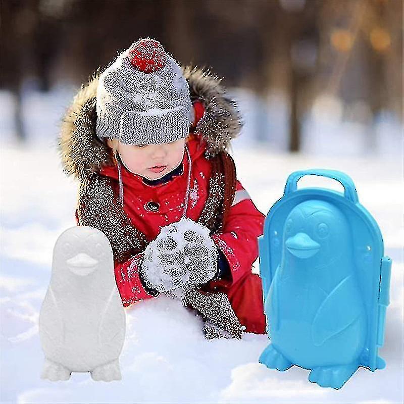 Penguin Snow Sand Mold Diy 3d Winter Snowball Maker Clip Mould Kids Toy