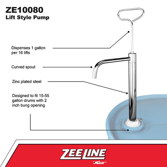 ZeeLine ZE10080   Zinc Plated Steel Pump