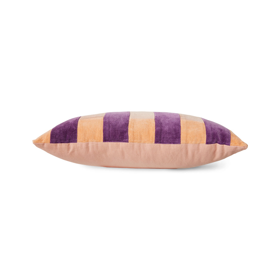 Striped velvet pillow Midsummer