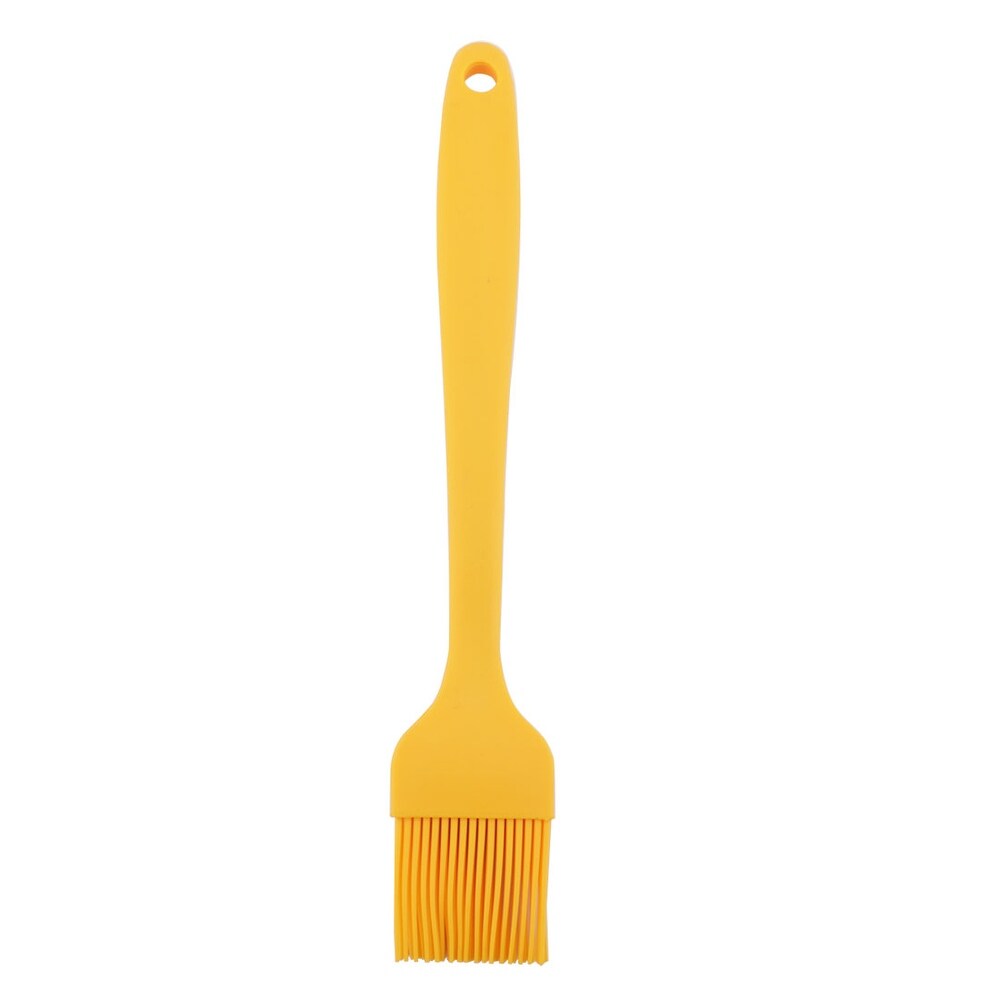 Silicone Brush Pastry Oil Basting Heat Resistant Cookware Barbecue   Yellow   10.2\