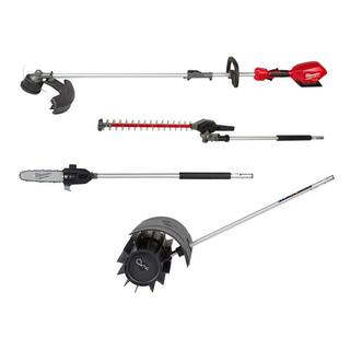 MW M18 FUEL 18V Lithium-Ion Brushless Cordless String Grass Trimmer wRubber Broom Hedge Trimmer Pole Saw Attachments 2825-20ST-49-16-2740-49-16-2719-49-16