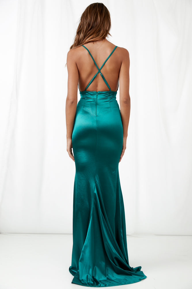 On Our Own Maxi Dress Jade