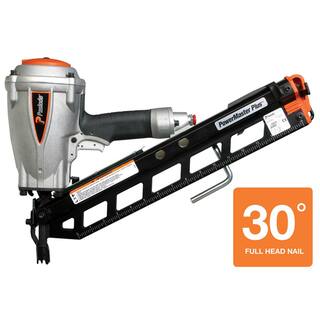 Paslode Pneumatic 3-12 in. 30-Degree PowerMaster Plus Clipped-Head Framing Nailer 501000