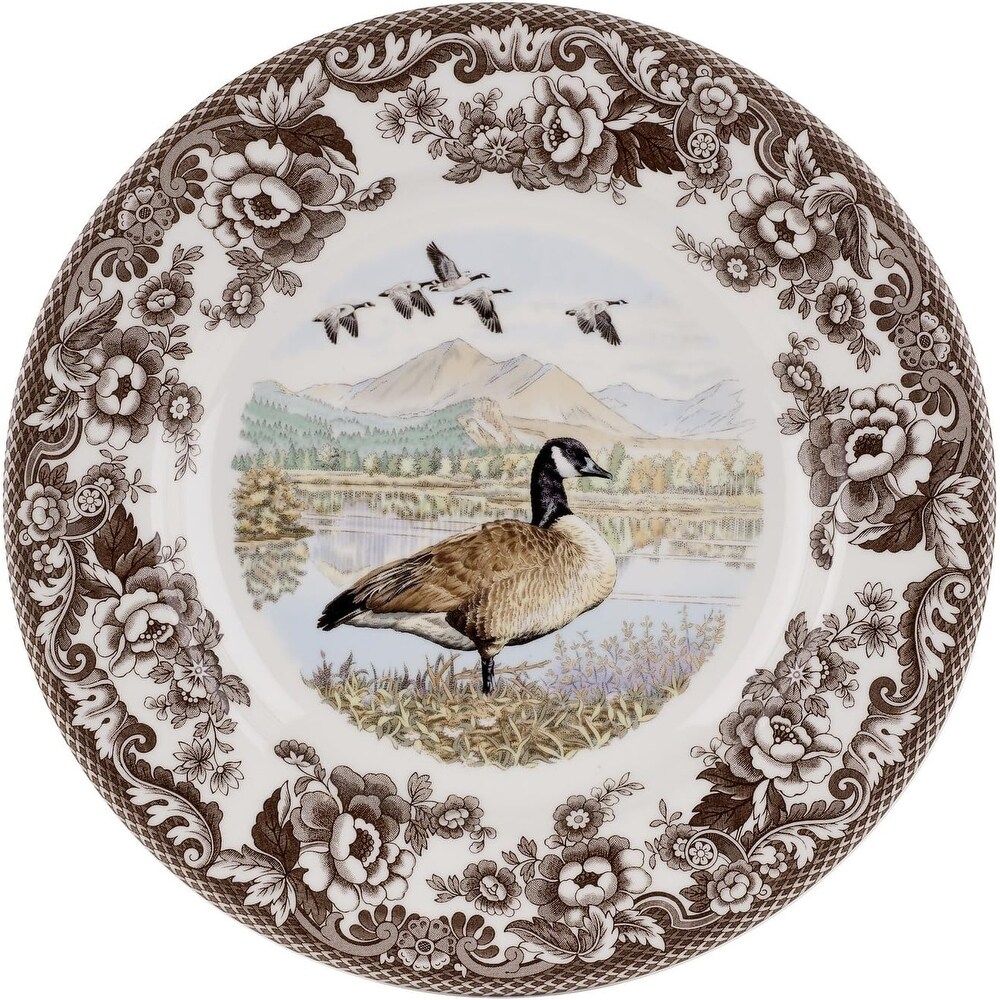 Spode Woodland Dinner Plate Birds Motif   10.5