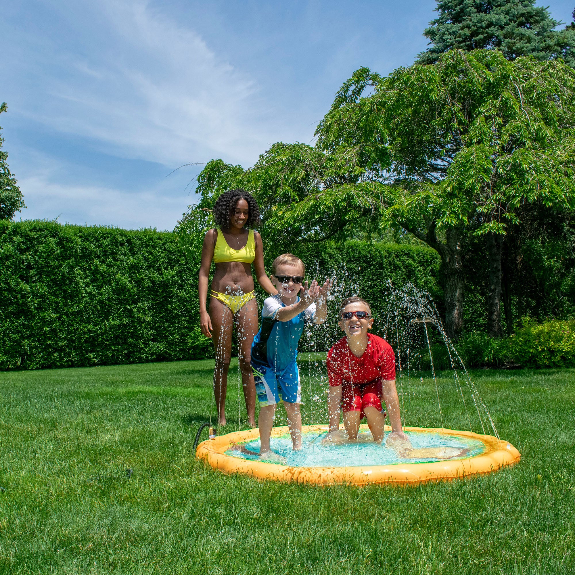 60" Inflatable Safari Children's Sprinkler Mat