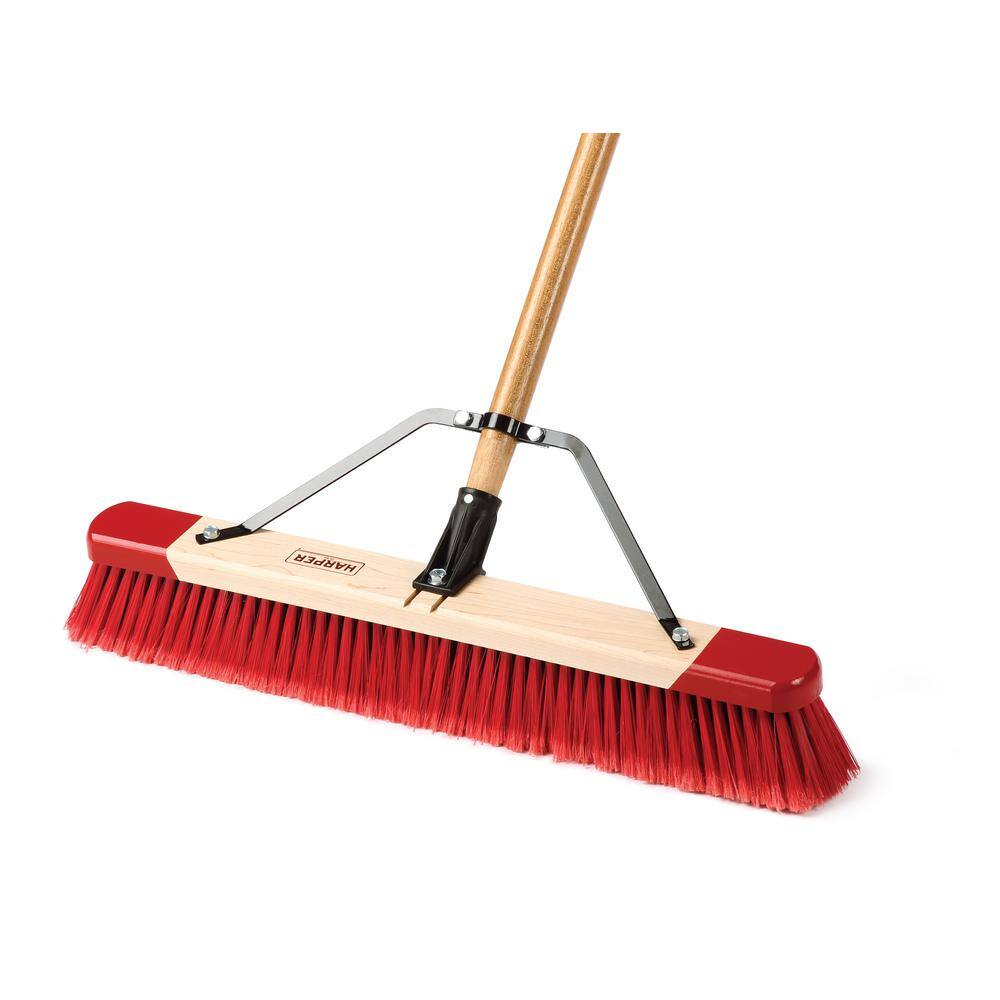 HARPER 24 in. Easy to Assemble All-Purpose Push Broom 3424P1