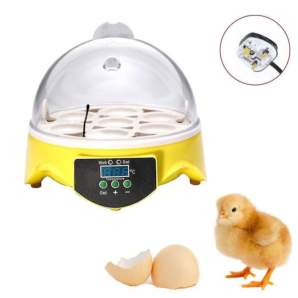 Automatic Poultry 7pcs Eggs Incubator Temperature Control Poultry Bird Chicken Hatcher