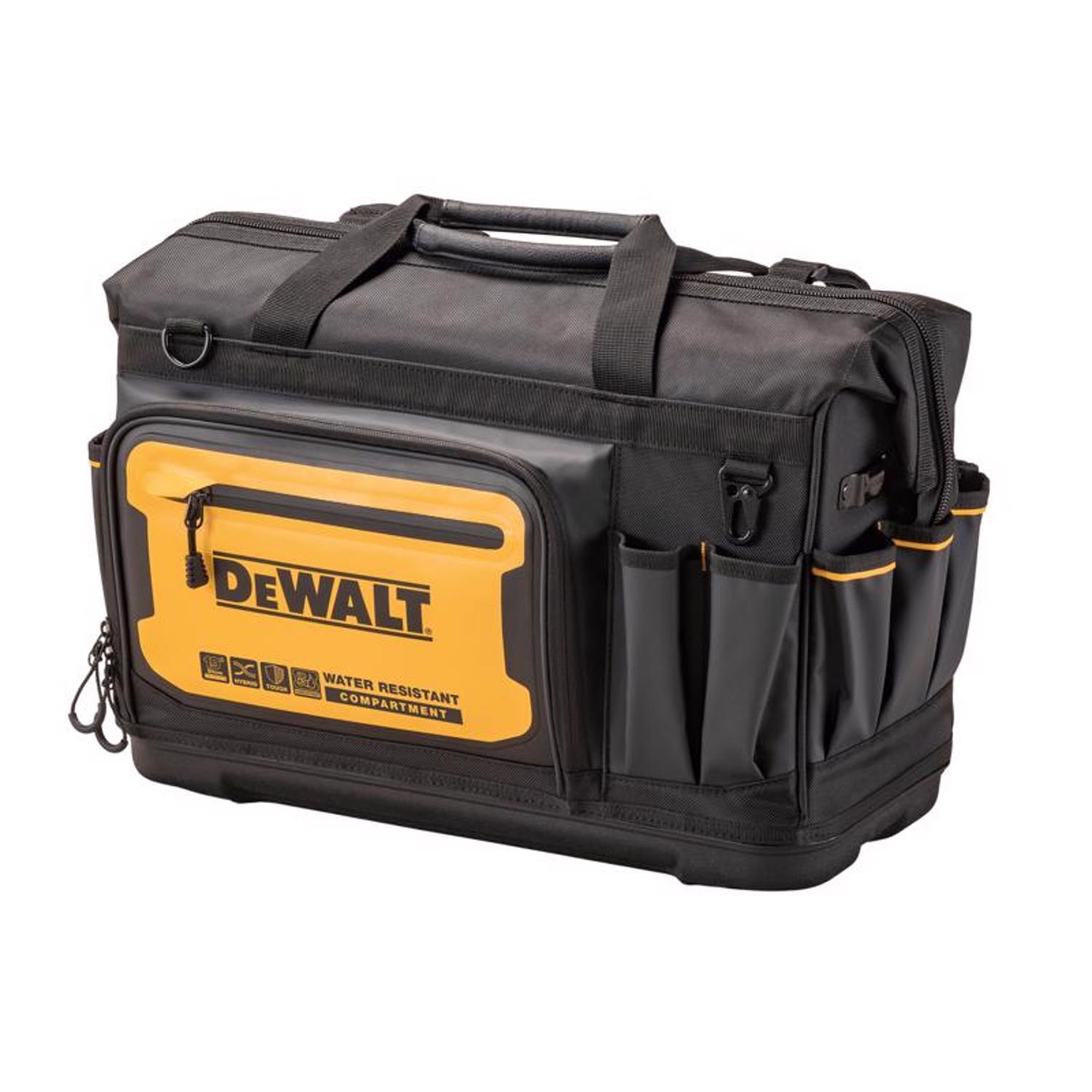 DW Ballistic Nylon All-Purpose Tool Bag 33 pocket Black/Yellow 1 pc