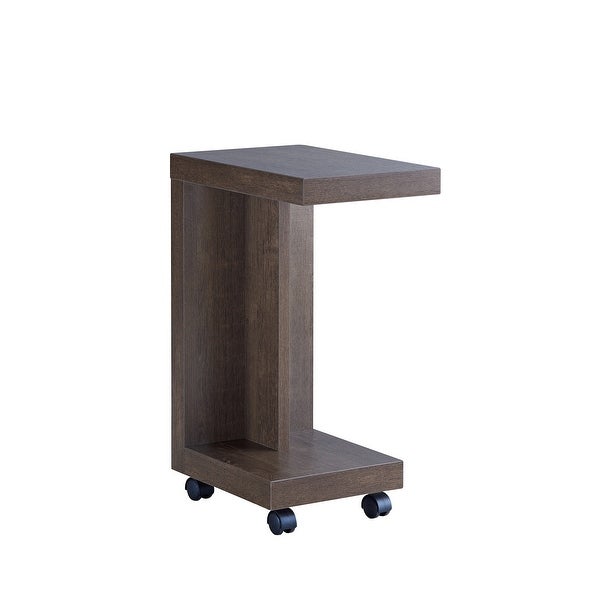 Furniture of America Otis Modern Mobile 18-inch 1-shelf Side Table