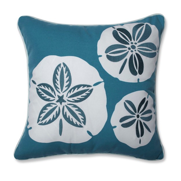 Sassy Sand Dollars Throw Pillow Green Pillow Perfect