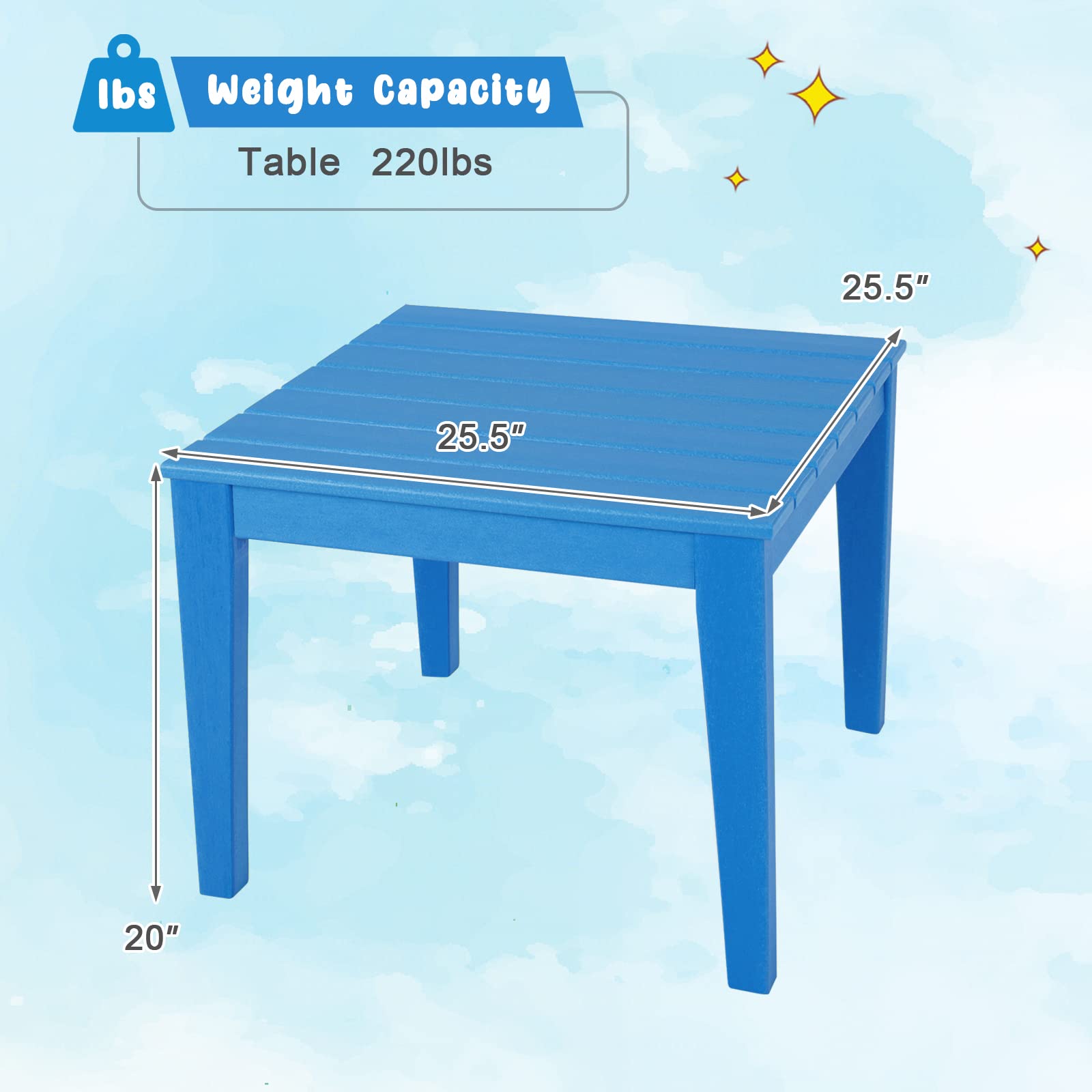 Costzon Kids Table, 25.5