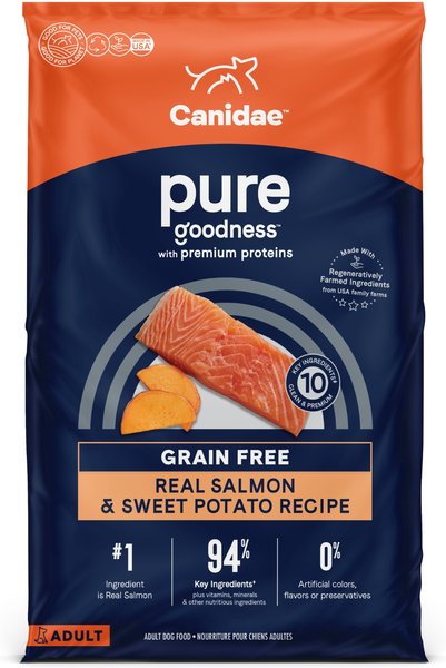 CANIDAE Pure Goodness Real Salmon and Sweet Potato Recipe Adult Dry Dog Food