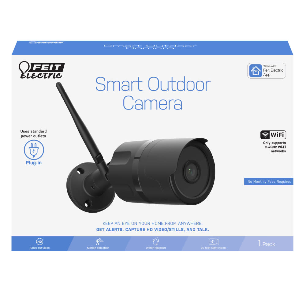 Feit Electric 1080p HD Outdoor Wall Mount Smart WiFi Camera ;