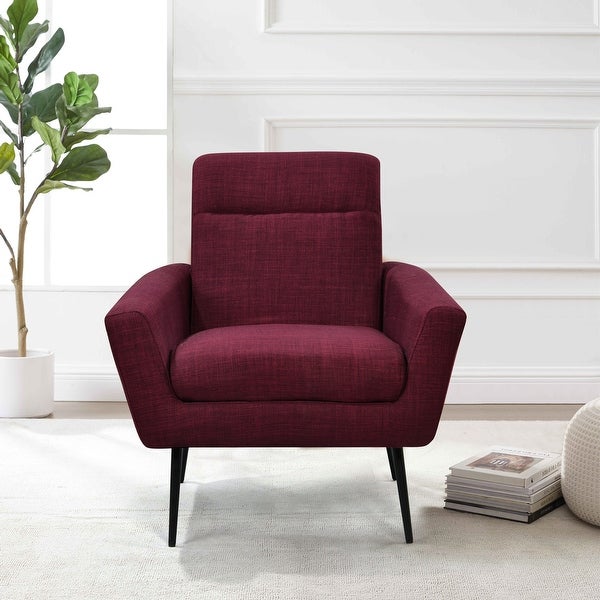 Modern Upholstered Fabric Accent Chair Living Room Leisure Armchair - 31Wx30Dx40H