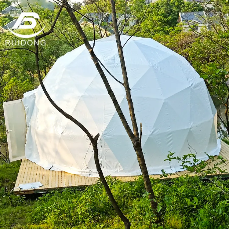 China Made Luxury Outdoor Dome Tent PVC Hotel Glamping Camping Igloo House Dome Geodesic Tents