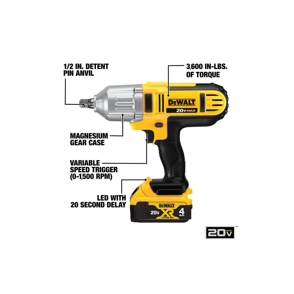 20 V MAX Lithium Ion 1/2 In. Impact Wrench ;