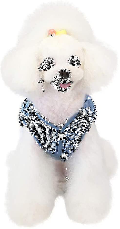 Dog Shirts Winter Jackets Coats Christmas Print Dogs Pet Christmas Cute Dog Clothes Puppy Pajama Clothes For Small Dogs Cats Puppies， Bear  Blue
