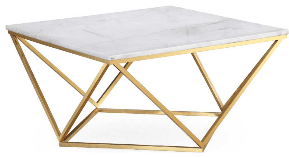 Jasmine Marble Coffee Table   Contemporary   Coffee Tables   by HomeCraftDecor  Houzz