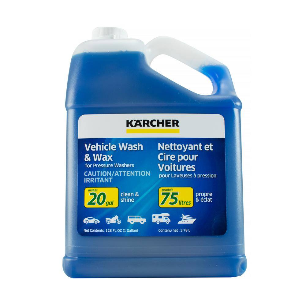 Karcher 1 Gal. Car Wash  Wax Pressure Washer Cleaning Detergent Soap Concentrate 9.558-146.0