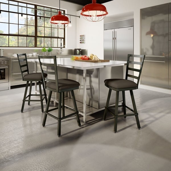 Amisco Century Swivel Counter and Bar Stool